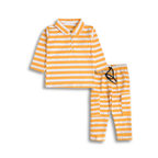 Boys’ Yellow & White Striped 2Pc Set