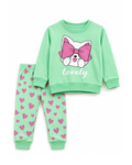 Girls’ Mint Green Lovely Bow Bunny 2 Pc set