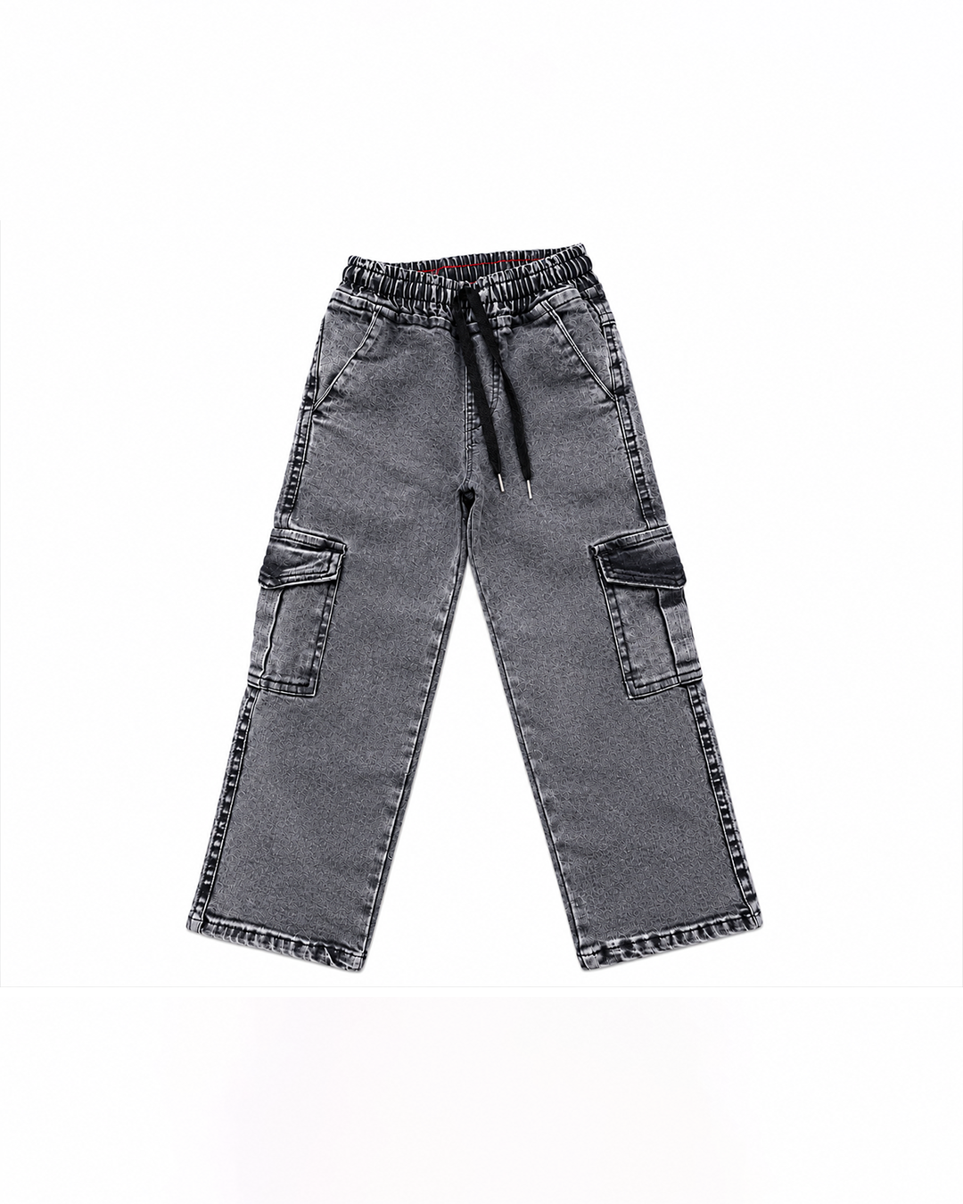 Grey Denim Cargo Pant