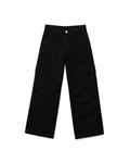 Kids Black Cargo Pants