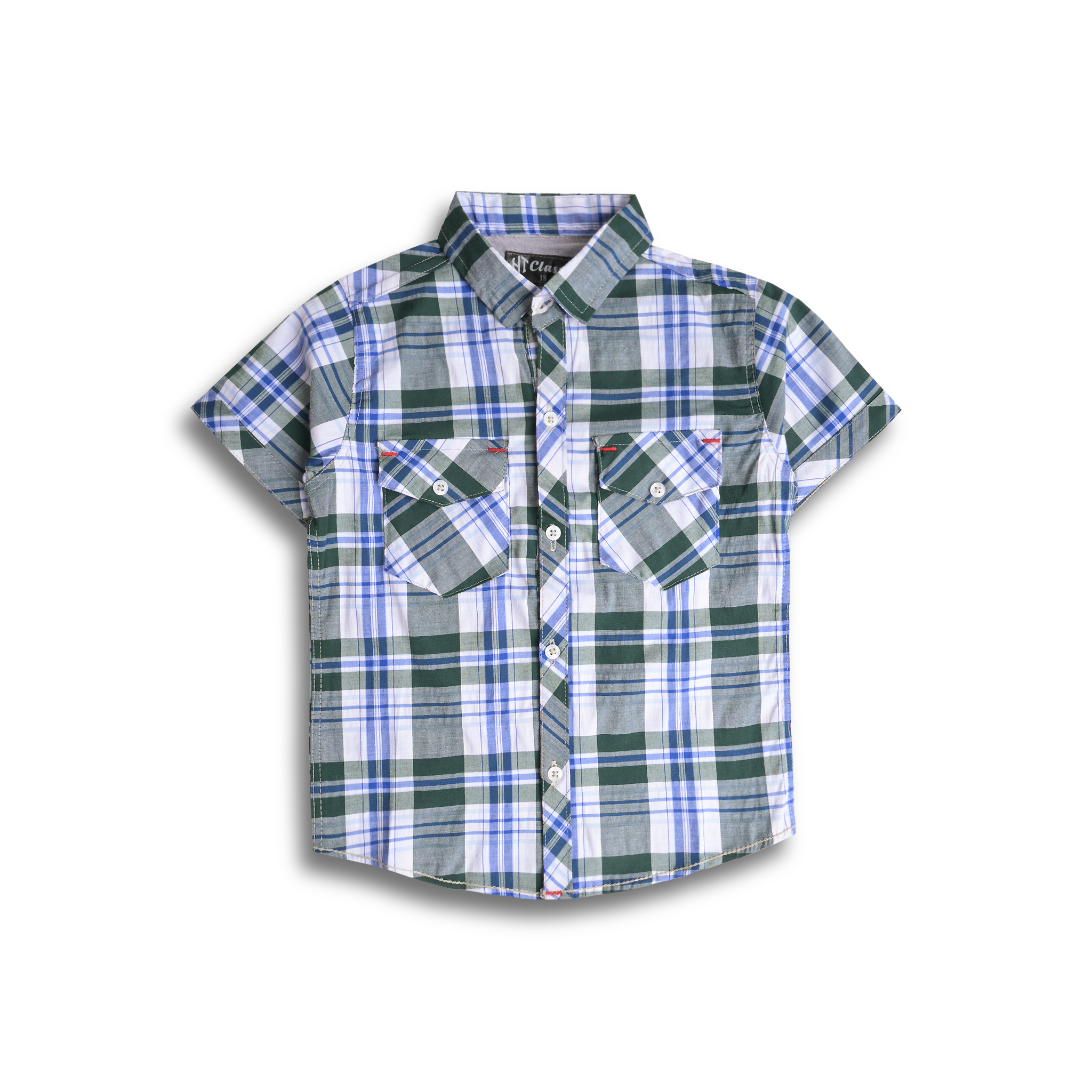 Multi Checkered Short Sleeves Shirt