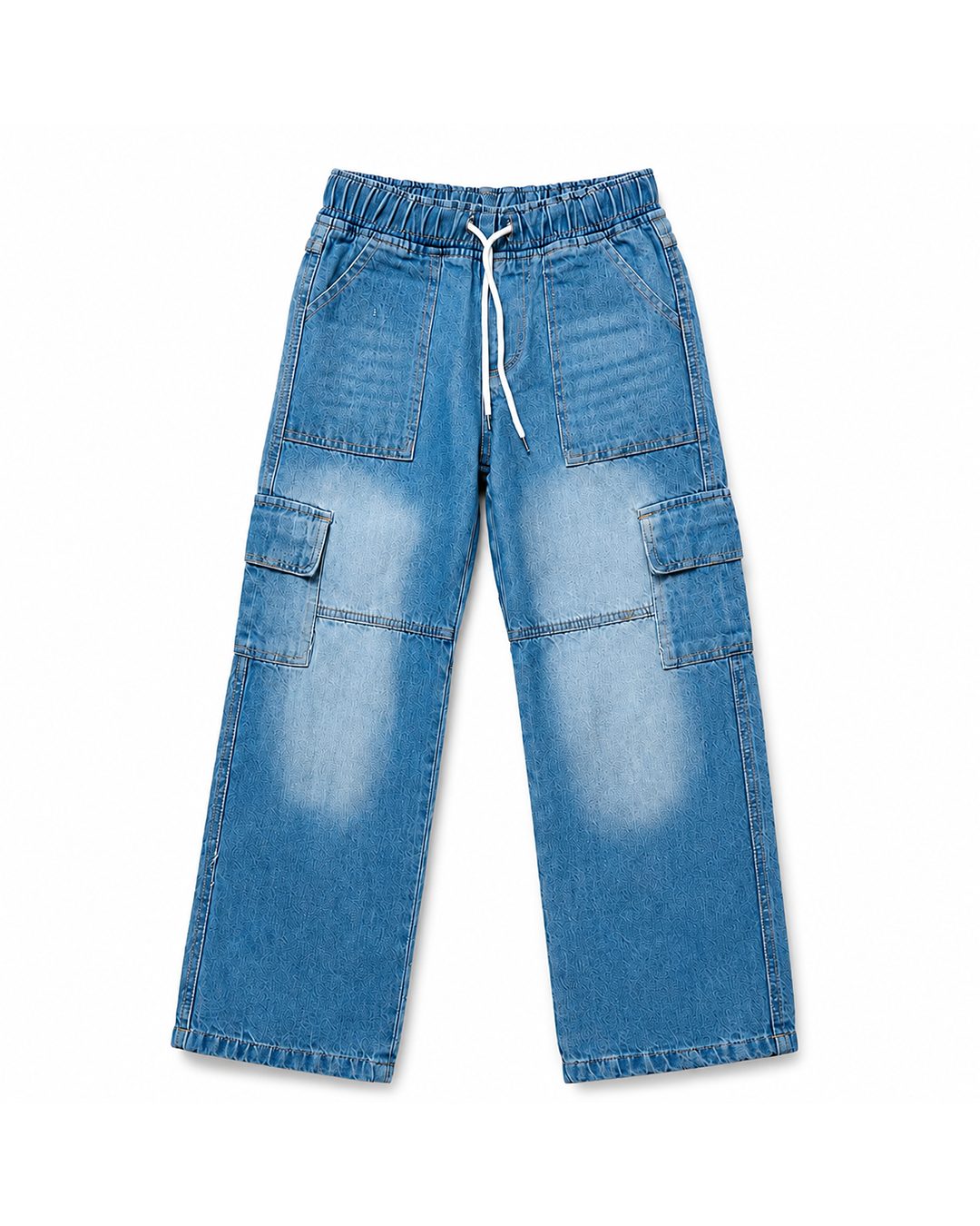 Blue Cargo Denim Pant
