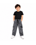 Grey Denim Cargo Pant