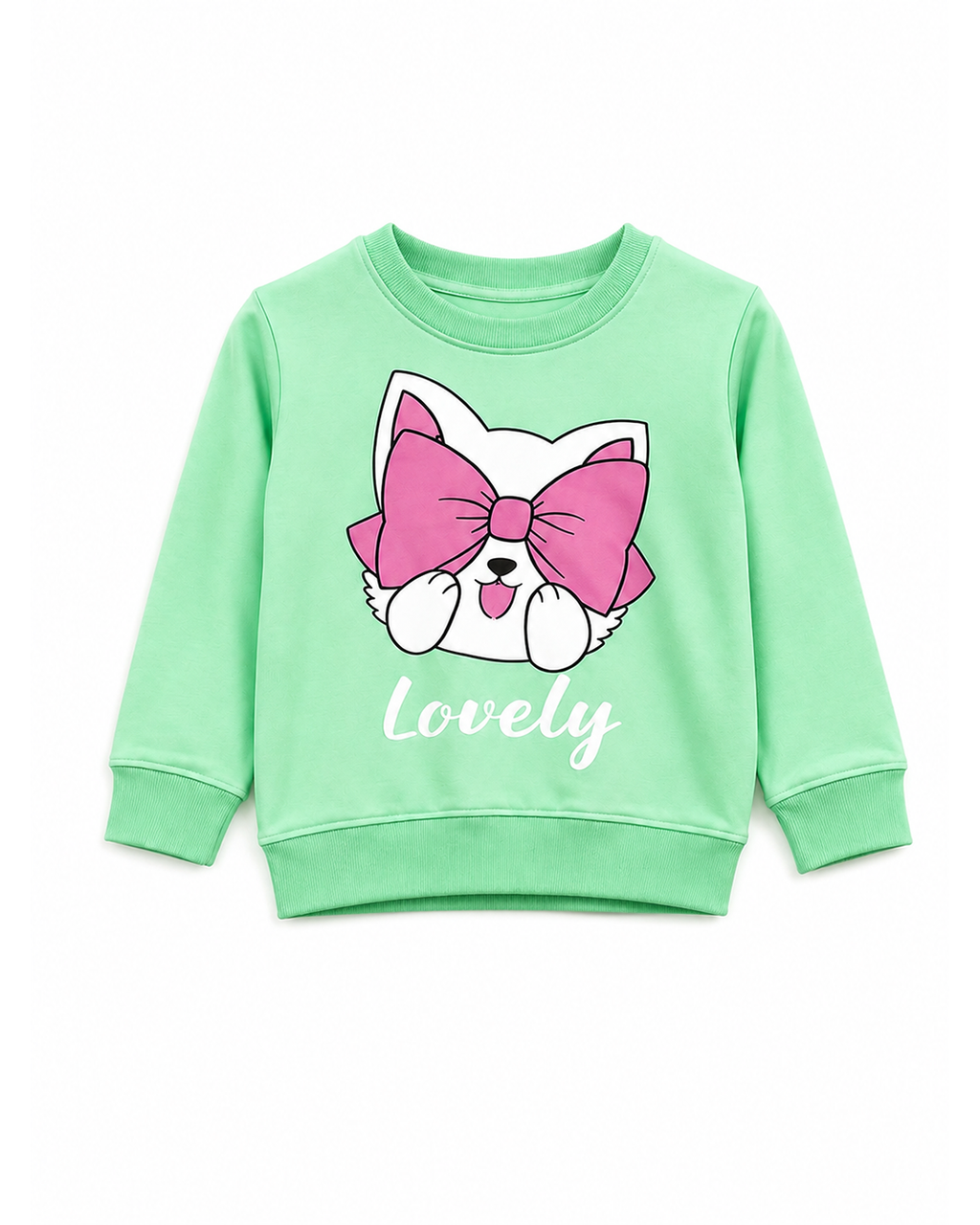 Girls’ Mint Green Lovely Bow Bunny 2 Pc set