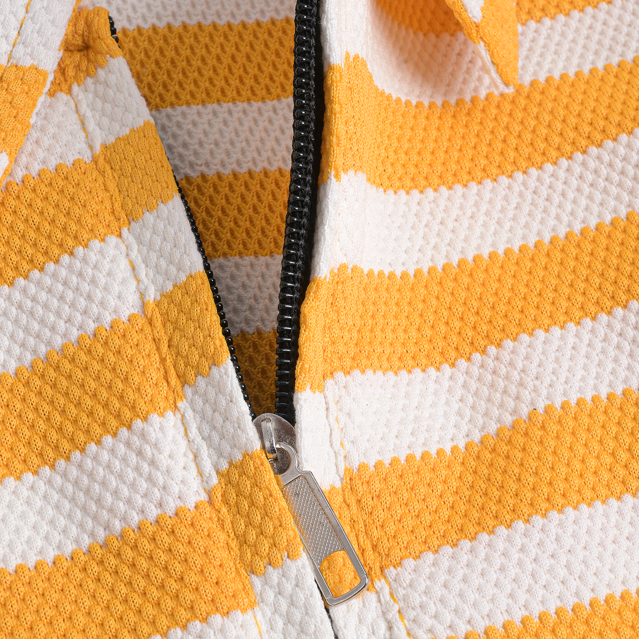 Boys’ Yellow & White Striped 2Pc Set