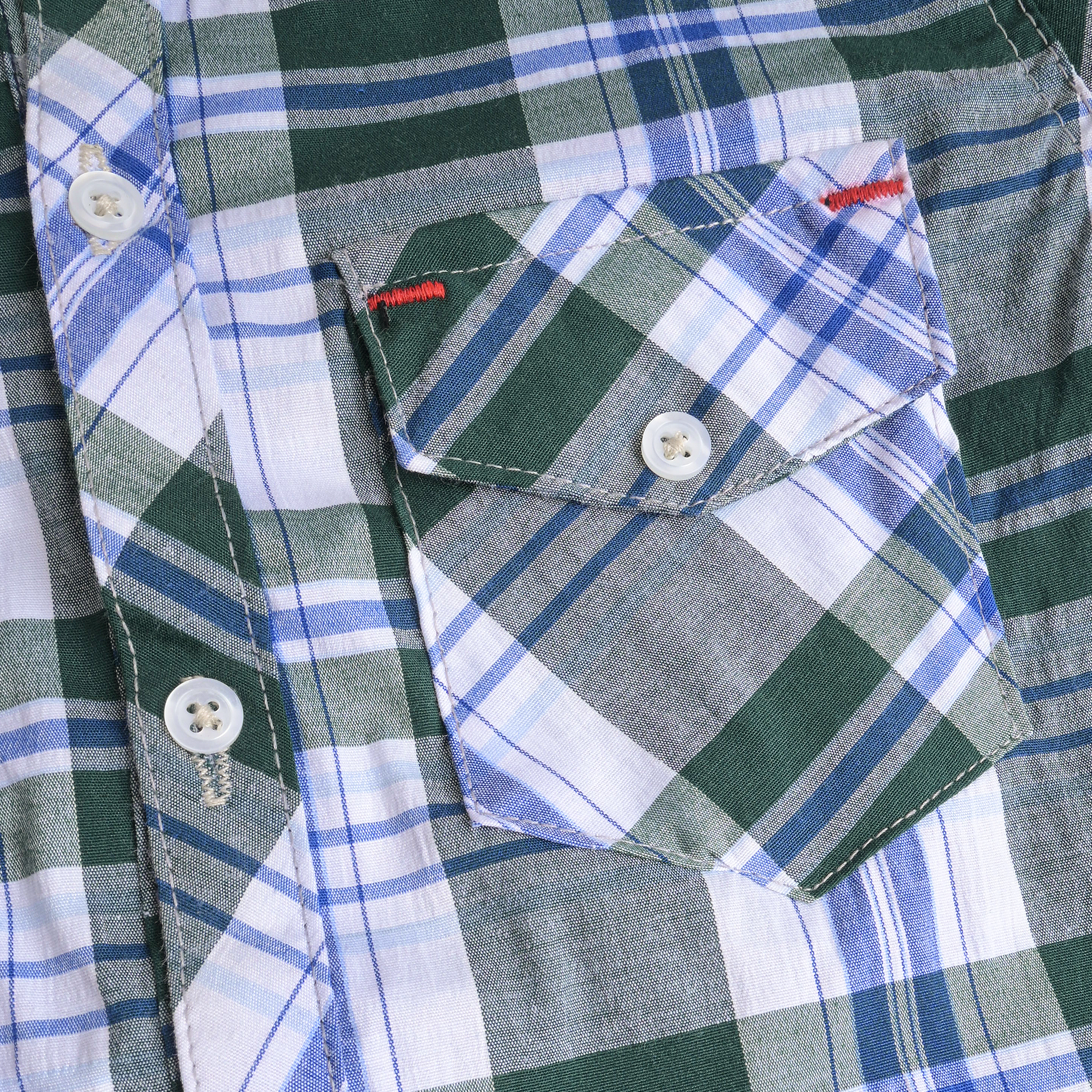 Multi Checkered Short Sleeves Shirt