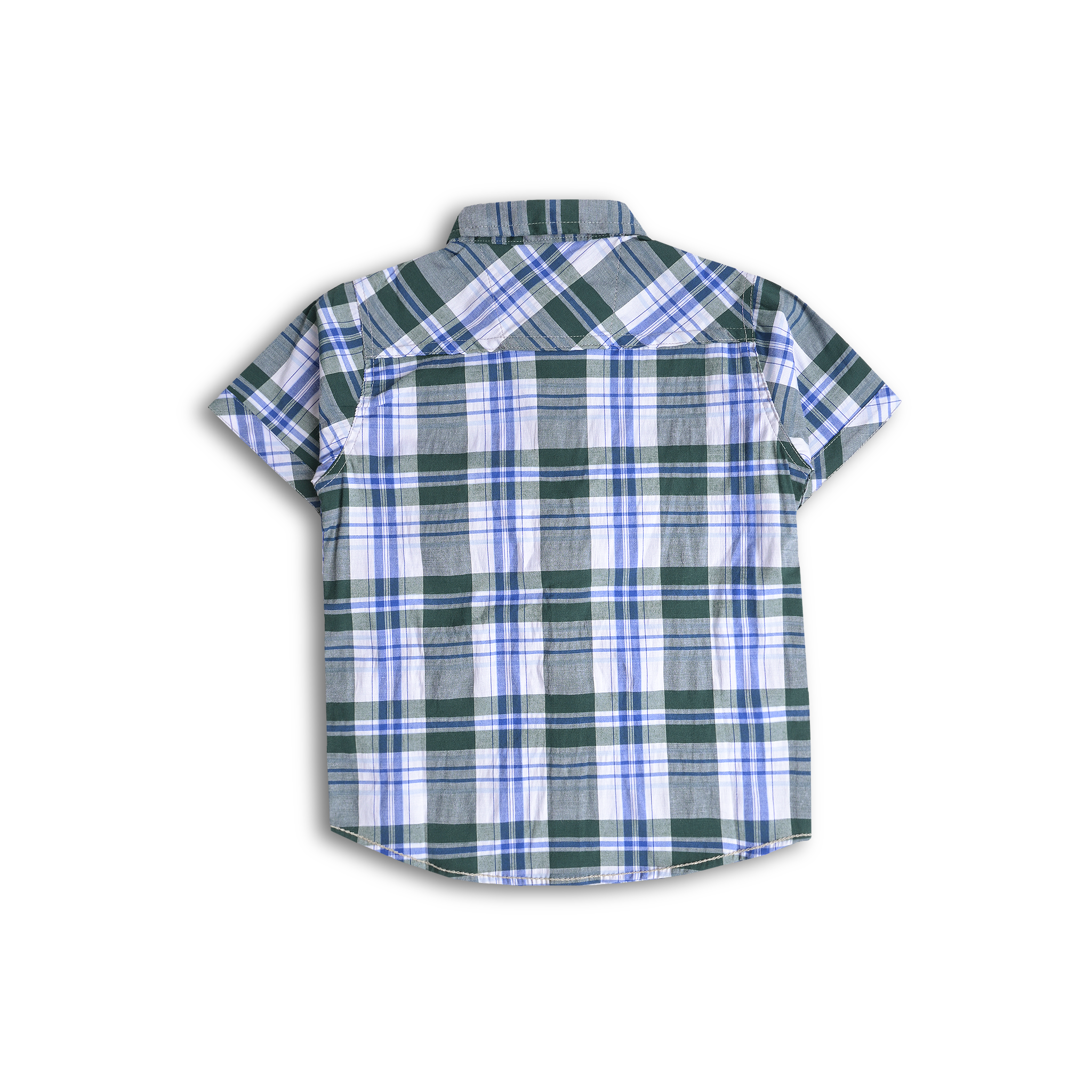 Multi Checkered Short Sleeves Shirt