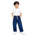 Dark Blue Cargo Denim Pant