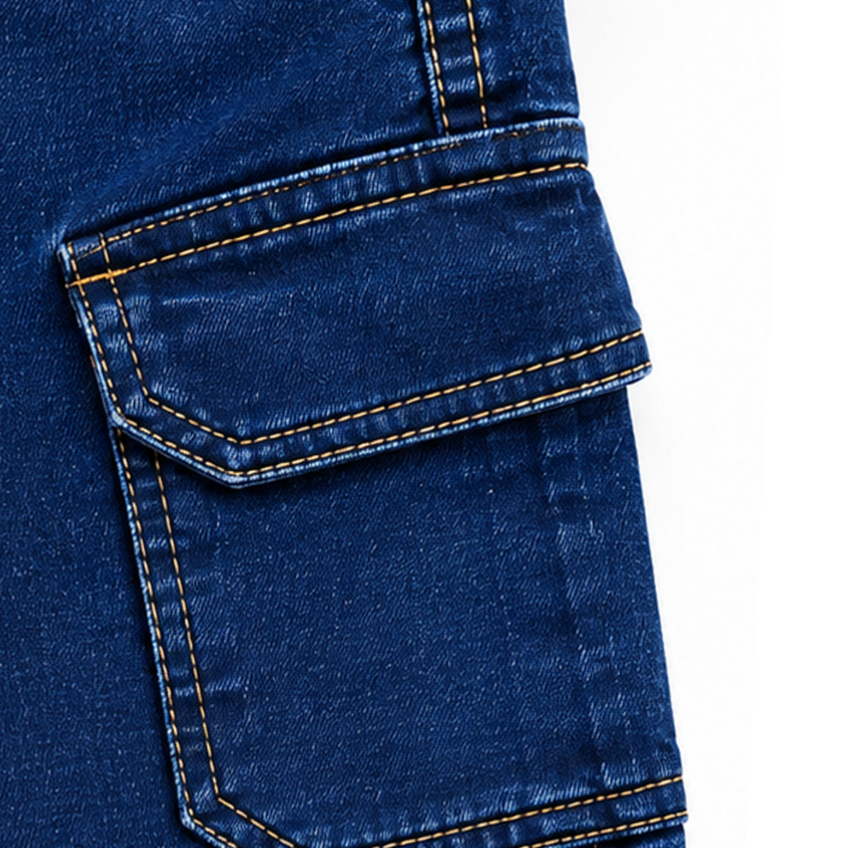 Dark Blue Cargo Denim Pant