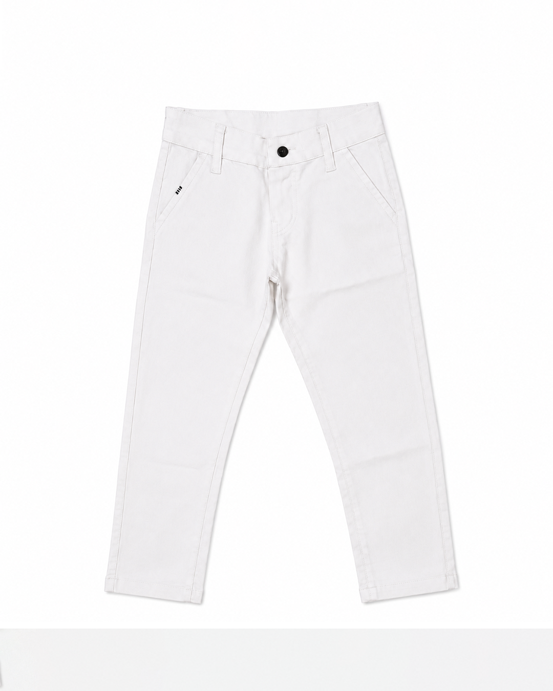 Classic White Kids Pants