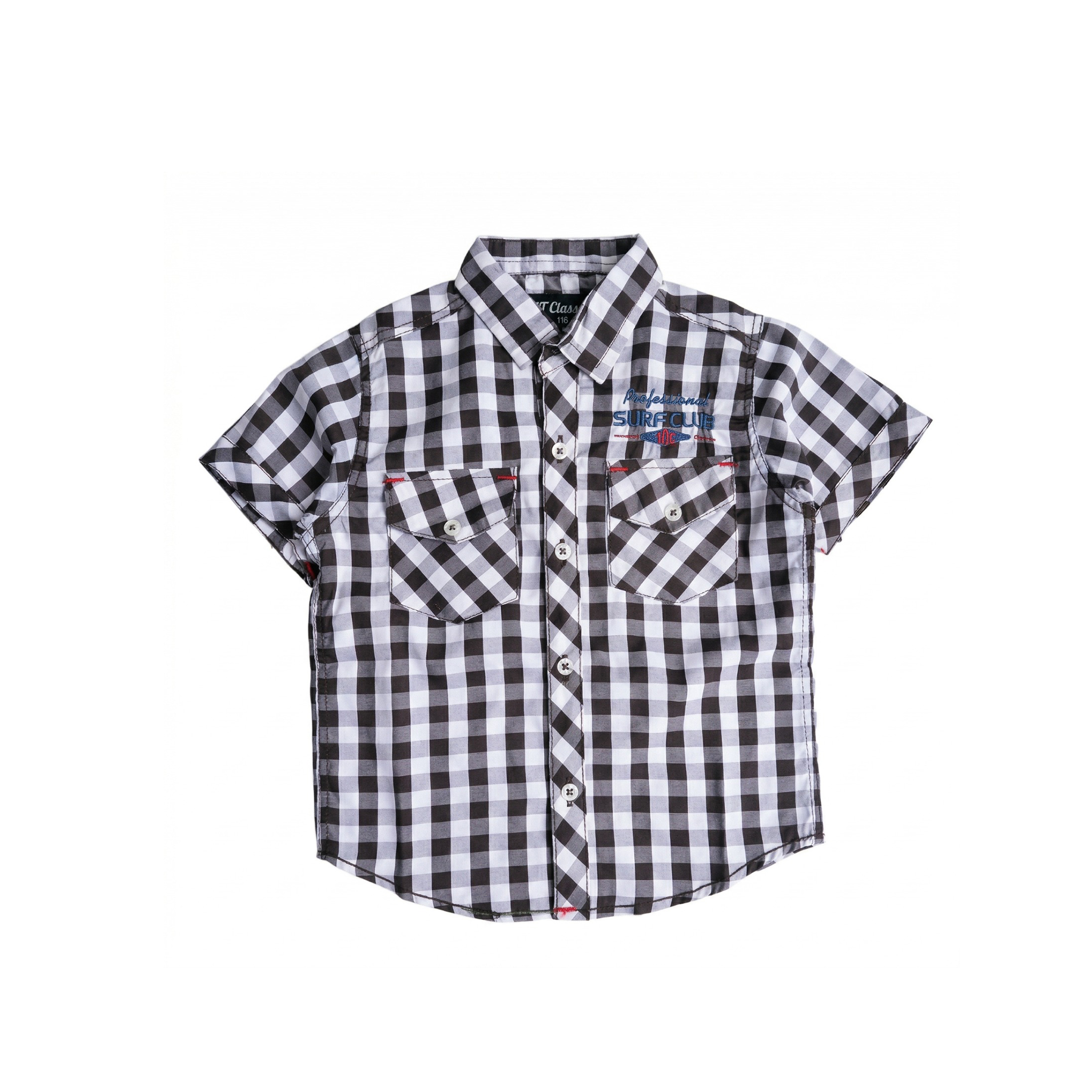 Classic Black & White Check Shirt